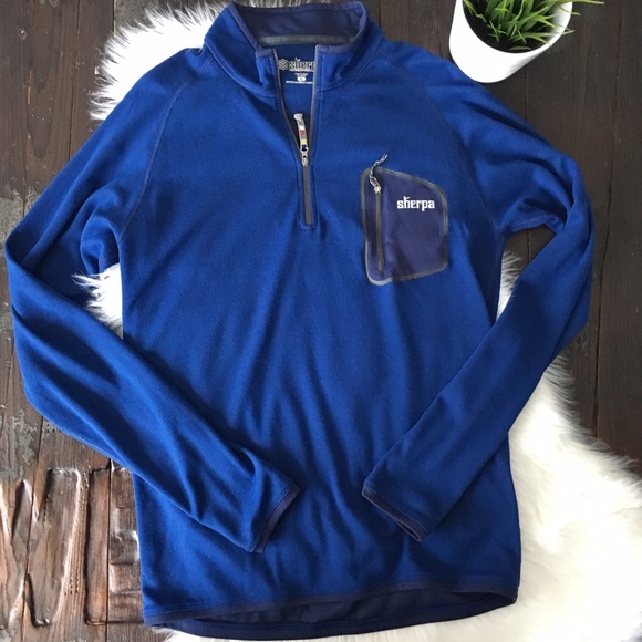 Sherpa Other - SHERPA OUTDOOR 1/4 Zip Blue Pullover Men's XL EUC
